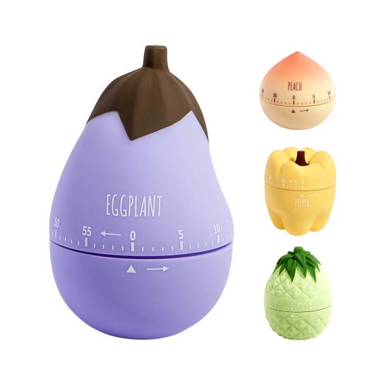 Timer Vegetable Fruit Shaped Mechanical ABS Creative Cooking Time Reminder for Home