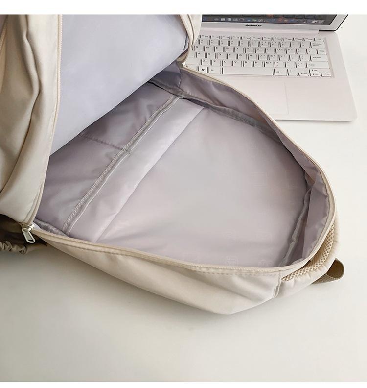 Student Skolväska Kvinna Colorblock Stor kapacitet Datorryggsäck Man Gymnasieryggsäck