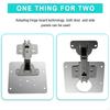 Stainless Steel Cabinet Door Hinge Repair Plate  Silver