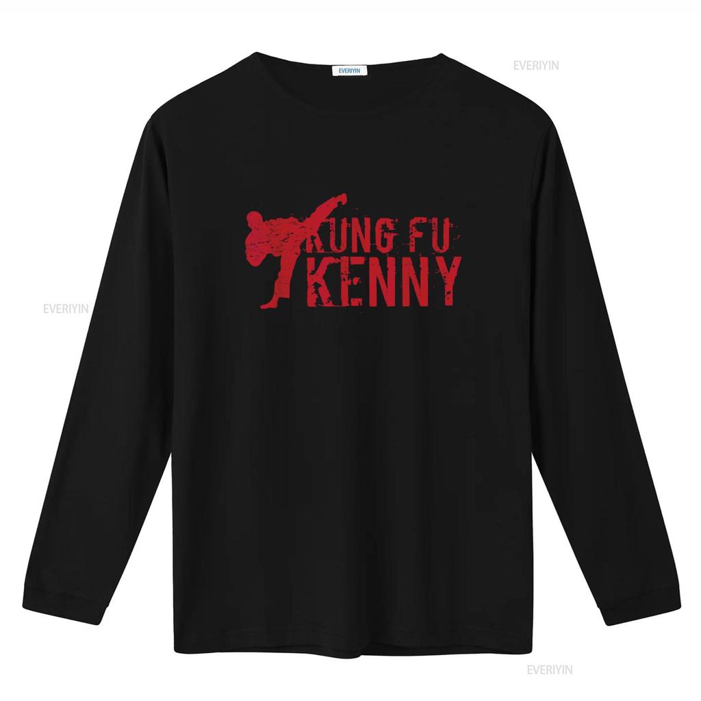 kung fu kenny T shirt vintage Washed streetwear fashion homme Stylish Slightly Breathable graphic designer clothes Casual