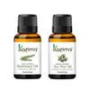 KAZIMA Combo of Rosemary Oil and Tea Tree Oil - 100% Natural Essential Oil for Hair Growth, Healthy Skin, Face Acne, Hair Fall Control & Nourishmen