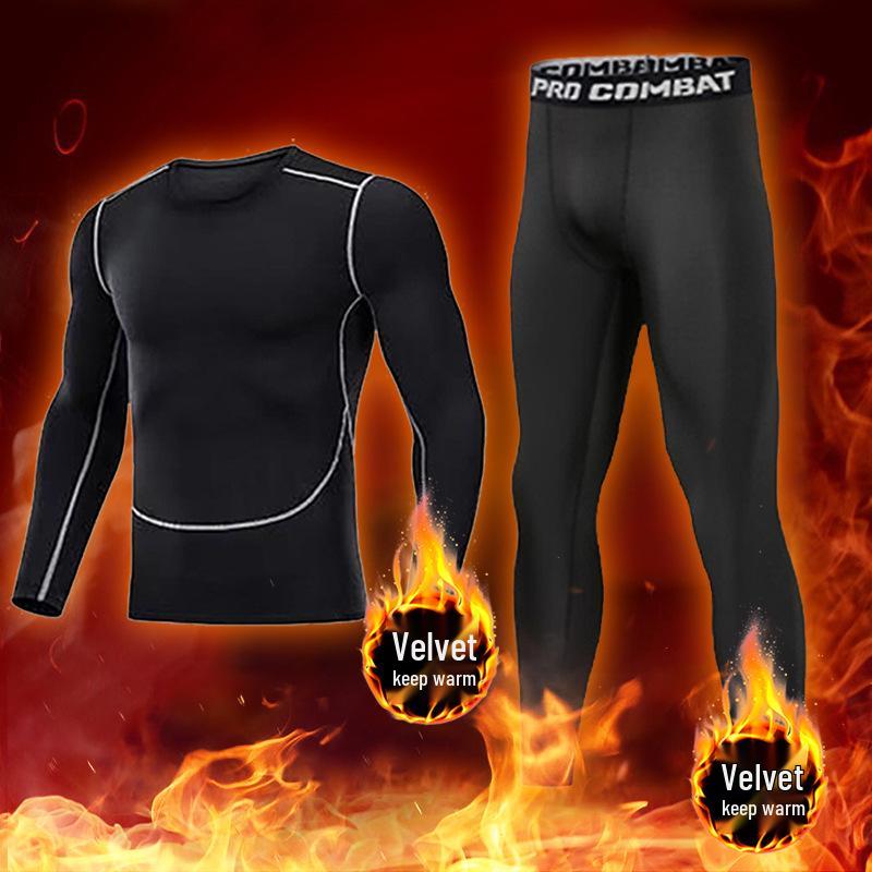 Men's High Elasticity Winter Running Base Layer Suit