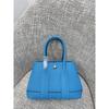 Borsa da giardino cucita a mano con filo cerato, ferramenta interamente in acciaio, borsa da donna portatile in pelle bovina primo strato con motivo a collo di mucca Ntogo