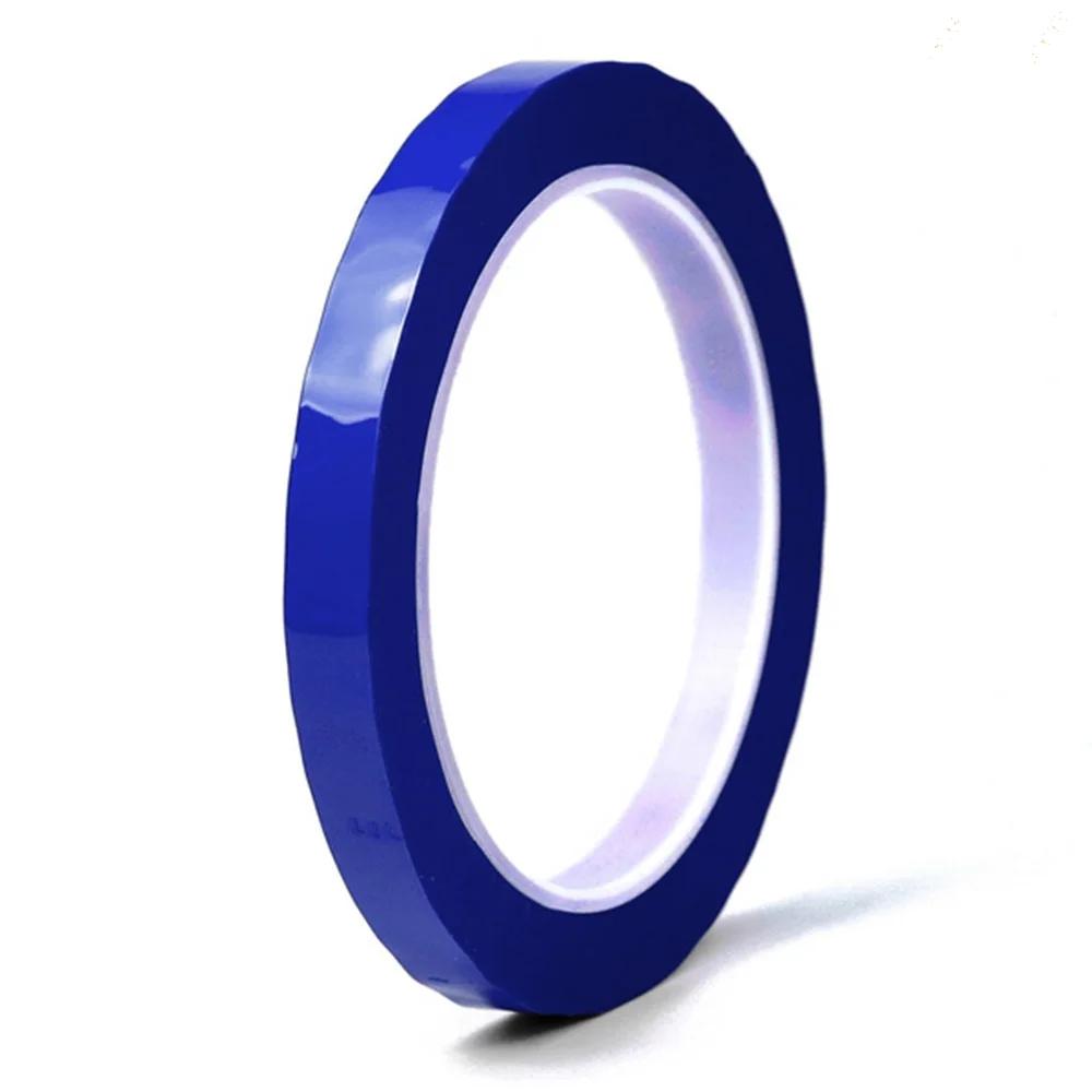 

JJYY Flame-retardant Non-adhesive Non-marking Marking Strips High Temperature Desktop Positioning Management PET Insulating Tape синій