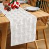 Plush Embroidered Christmas Table Cover Rectangular Dining Tablecloth  Restaurant
