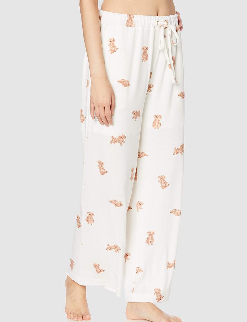 Gelato Pique Halloween Dog Print Long Pants PWCP204236 BEG Japan F Women's (Free Size)