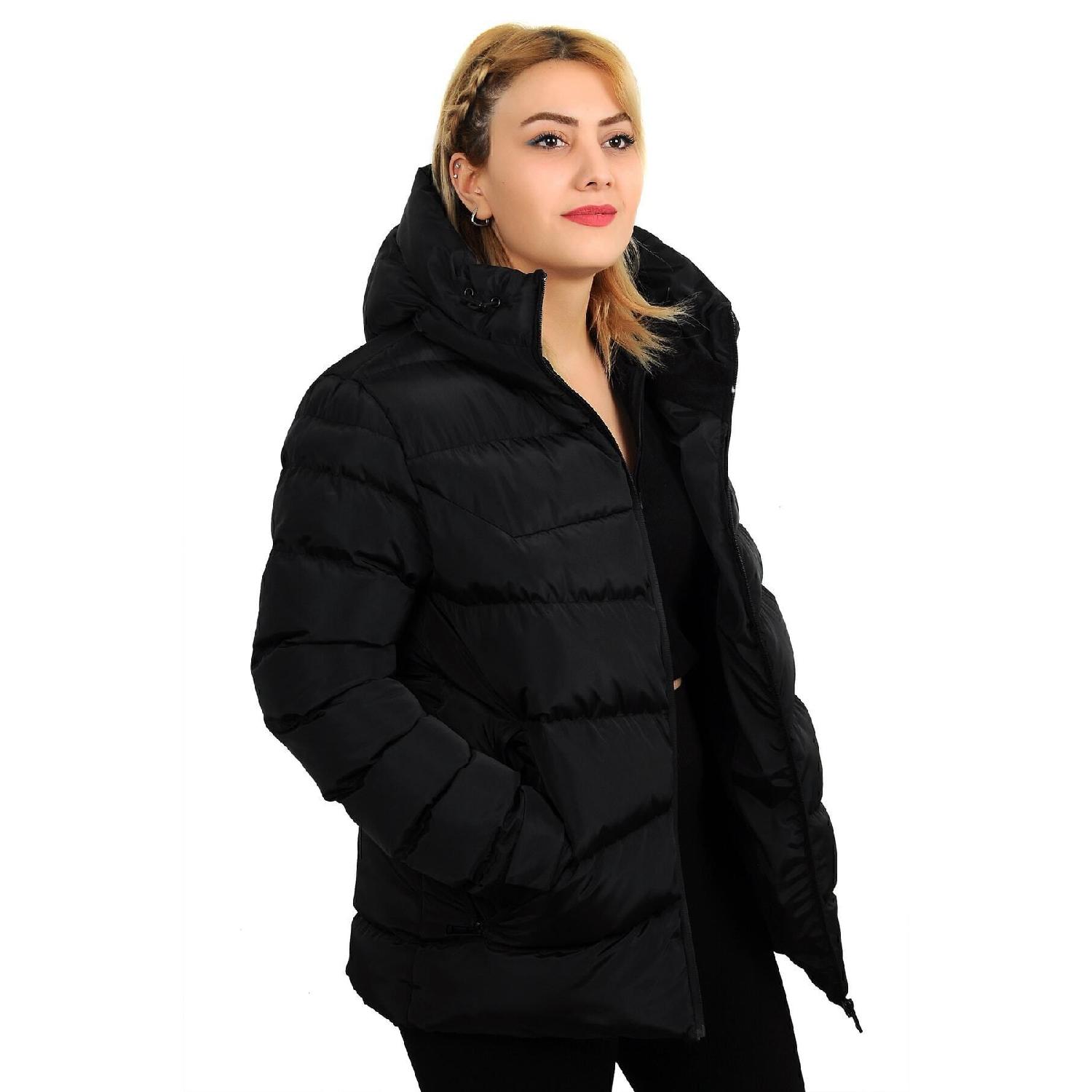 

Женская черная флисовая меховая куртка с капюшоном, водонепроницаемая ветрозащитная куртка-пуховик, парка S красный