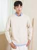 AYIHOLIC CASHMERE Cashmere-Like Round Cable Knit Oatmeal #5 Color
