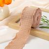 1Pc Lace Pleated Ribbon DIY Cake Bouquet Flowers Fishtail Yarn Packaging Linen Wavy Lace Ribbon