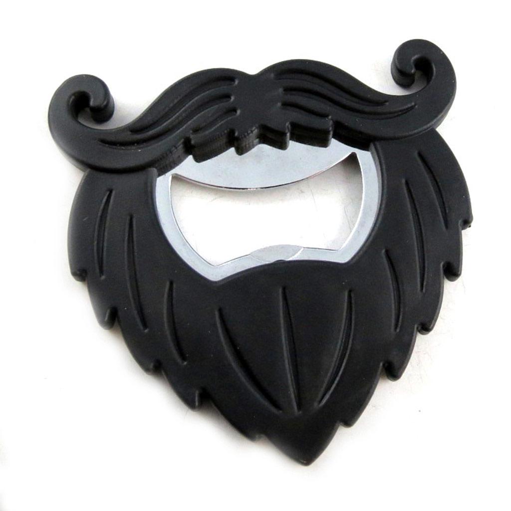 Les Trésors De Lily [L3110] - Vtipný otvírák na láhve 'Knír' černý - 7x7 cm