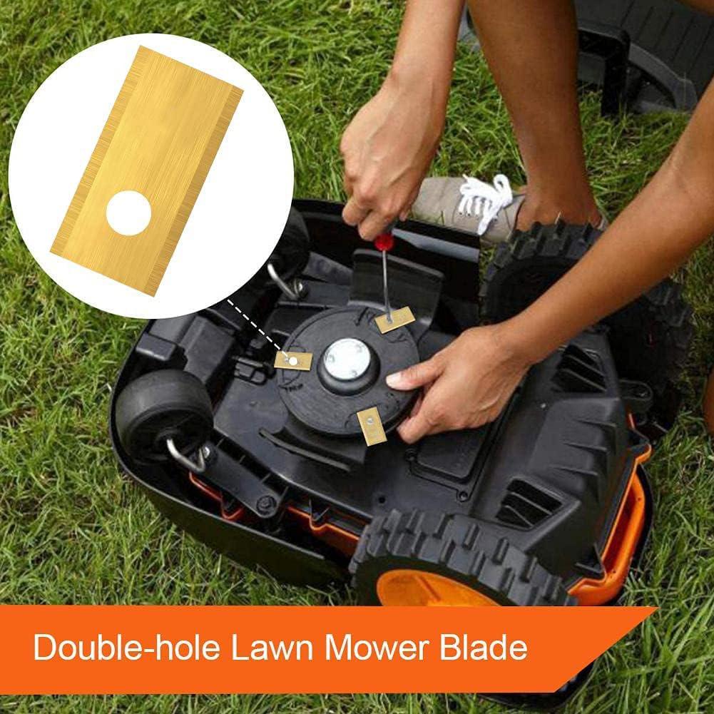 18Pcs Robot Mower Replacement Blade Stainless Steel Mower Cutter Blade Robotic Lawn Mowers Replacement for Worx Landroid