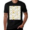 Excavator Construction Trucks And Tools Pattern Tshirt Daily Casual Short Sleeve Tee Shirt Tshirt