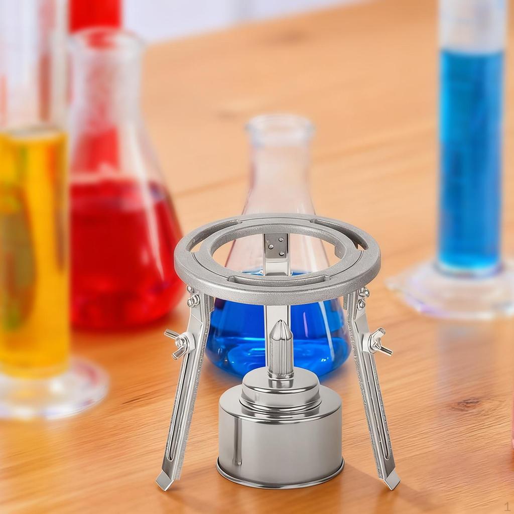 Lab Tripod Stand Adjustable Stable Light Holder Lamp Support Metal for Experiment Accessories