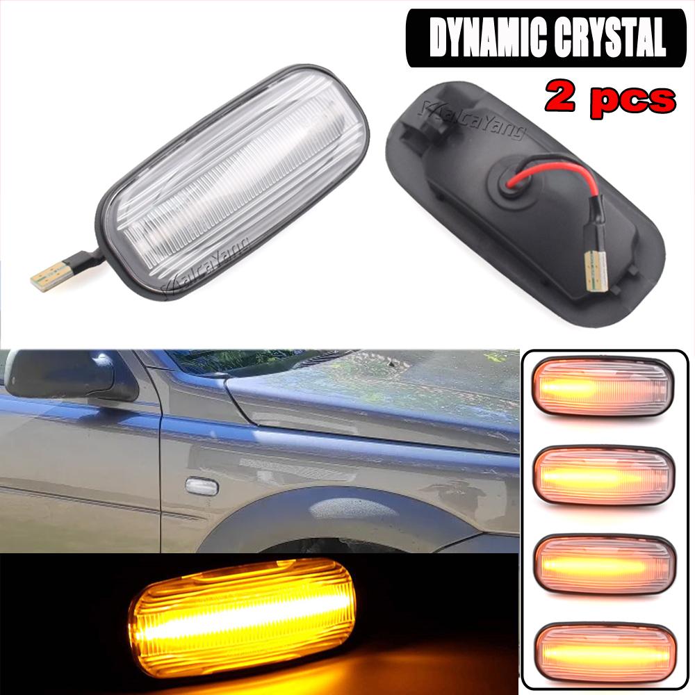 For Land Rover Defender TD5 98-15 Freelander 1 02-05 Discovery 2 99-04 2Pcs LED Side Marker Lamp Turn Signal Indicator Light