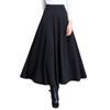 Elastic Waist Medium and Long Skirt Women's High Waist and Thin Versatile Swing Skirt