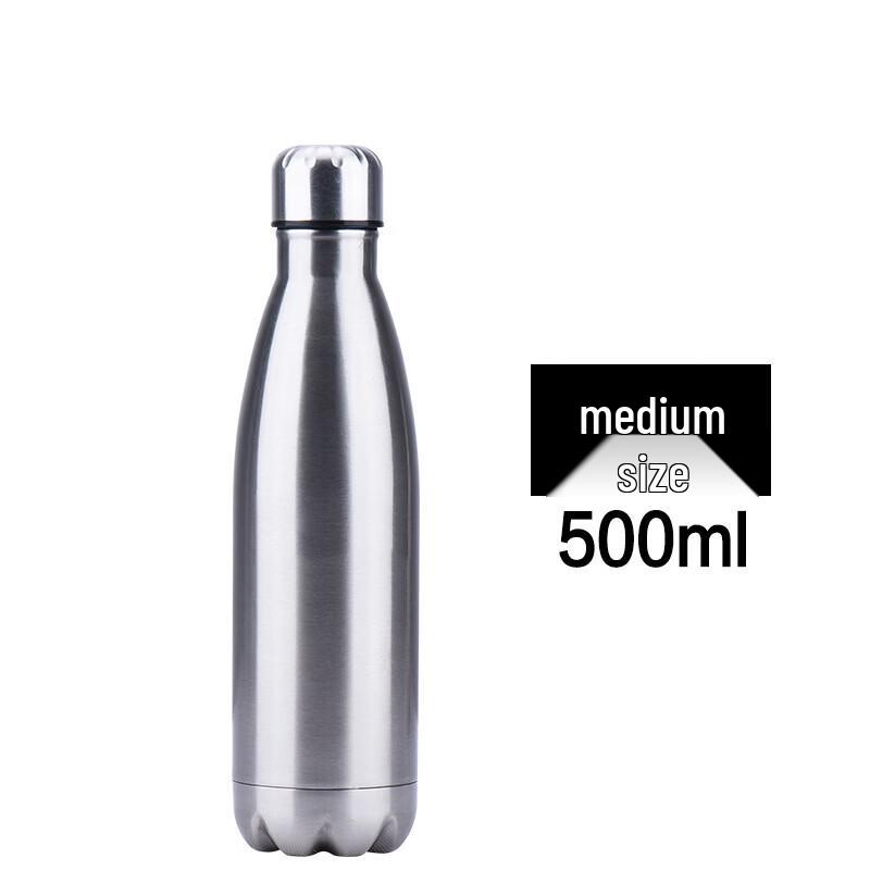 ZISIZ 304 Stainless Steel Cola Bottle Insulated Sport Water Bottle