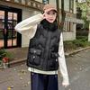 Down cotton vest women's autumn and winter new slim-fit sleeveless vest outside vest vest jacket