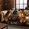 Aircraft Control Cockpit Cabin Spacecraft Moto Flannel Blanket Soft Throw Blanket for Bedroom Living Room Bed Travel Camping