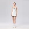 Damen Farbblock Sportliches Freizeitkleid Mit Herausnehmbaren Polstern Eingearbeitete Shorts Atmungsaktives Strick Tennis Badminton Outfit