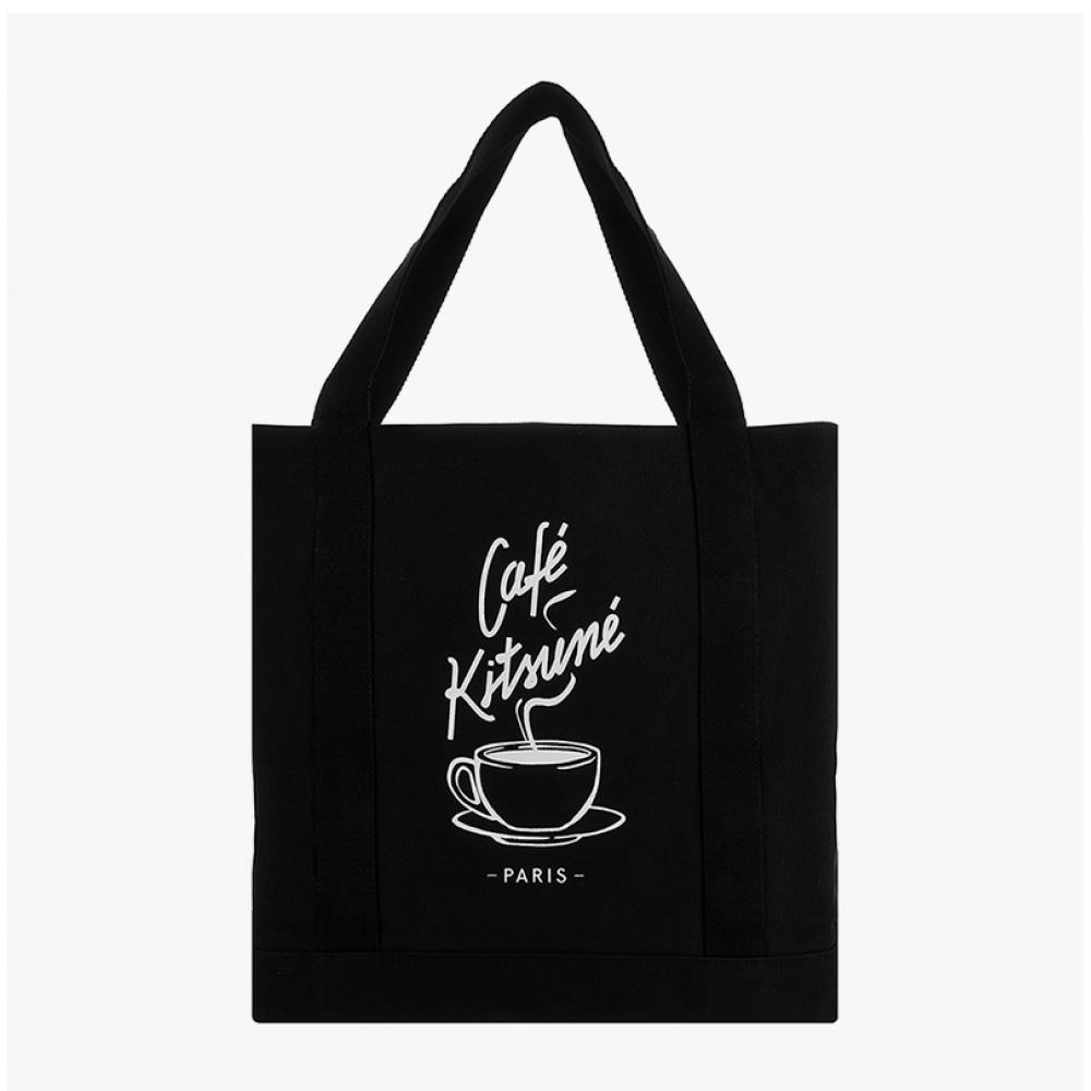 Maison Kitsune Cafe Kitsune Tasse à café Sac fourre-tout Ckmu05102ww9001