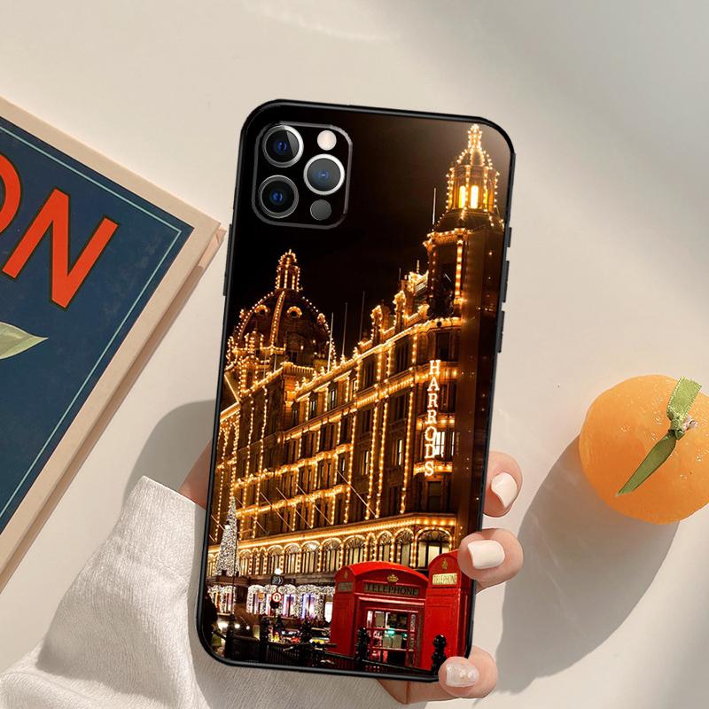 

Harrods shopping girl Cover Case For iPhone 16 15 14 13 12 11 Pro Max XS XR X 12 13 Mini 16 15 Plus Fundas iPhone 11