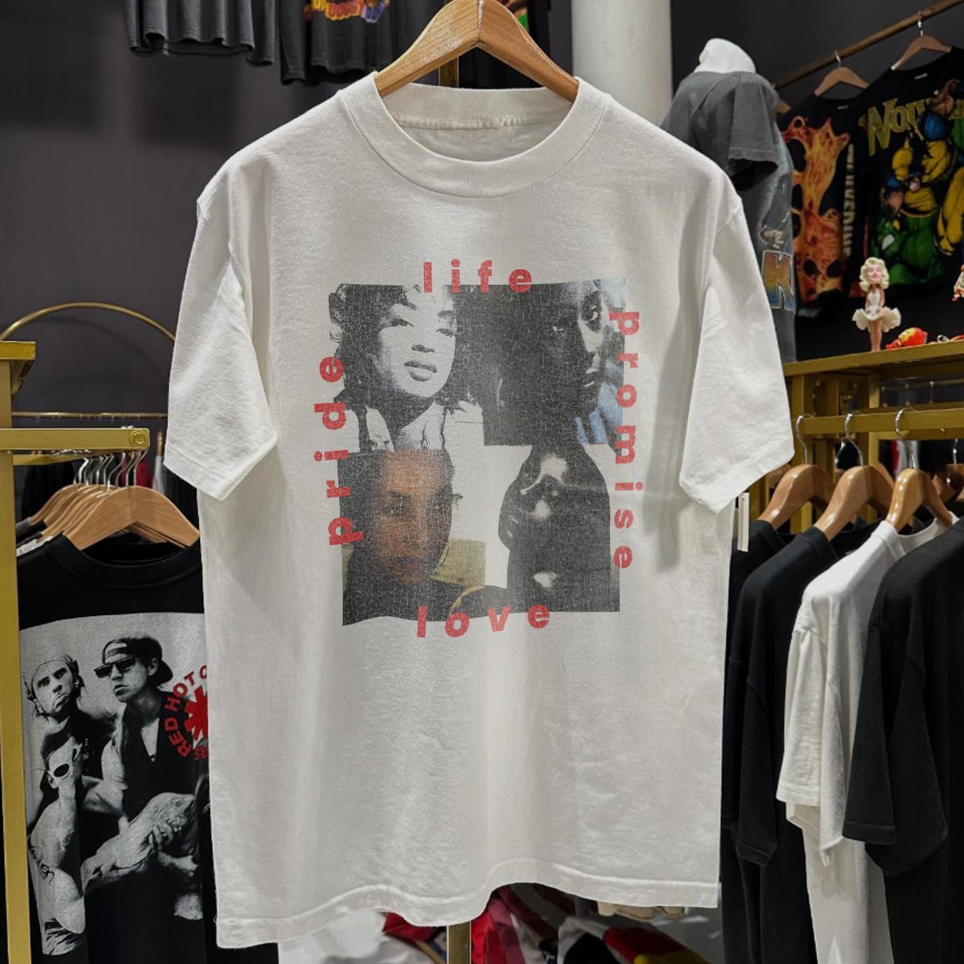 Sade Summer Delux Aged T-Shirt White S 2XL