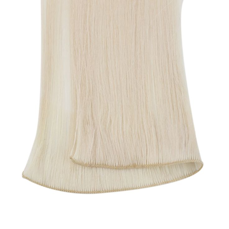 Beautiful Color High Quality 100% Virgin Hand Tied Weft Russian Remy 100g-300g Hair Extension