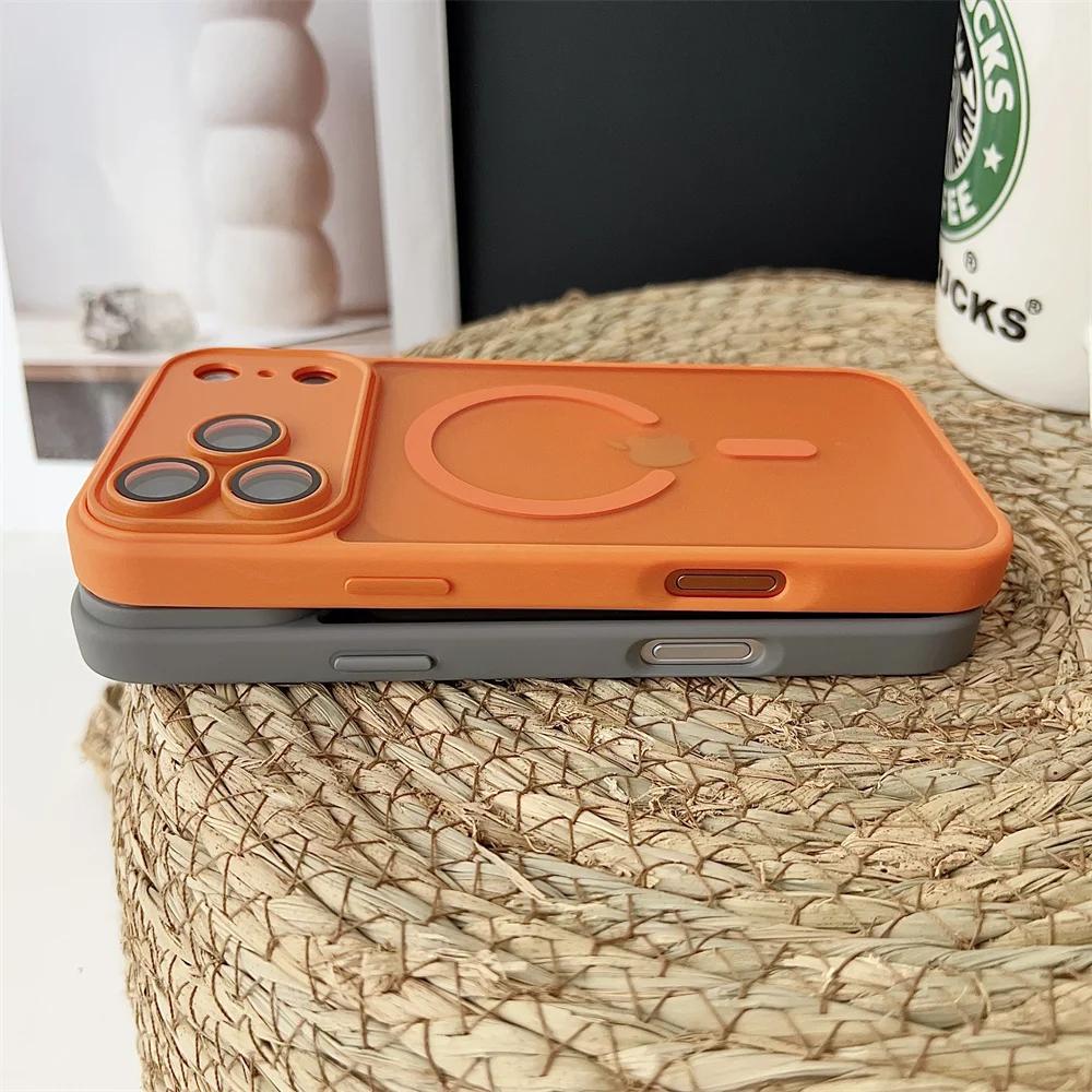 Armor Shockproof Matte Translunt Magnetic Phone Case For iPhone 17 16 15 14 13 12 11 Pro Max Plus 17Air 16e For Magsafe  Cover