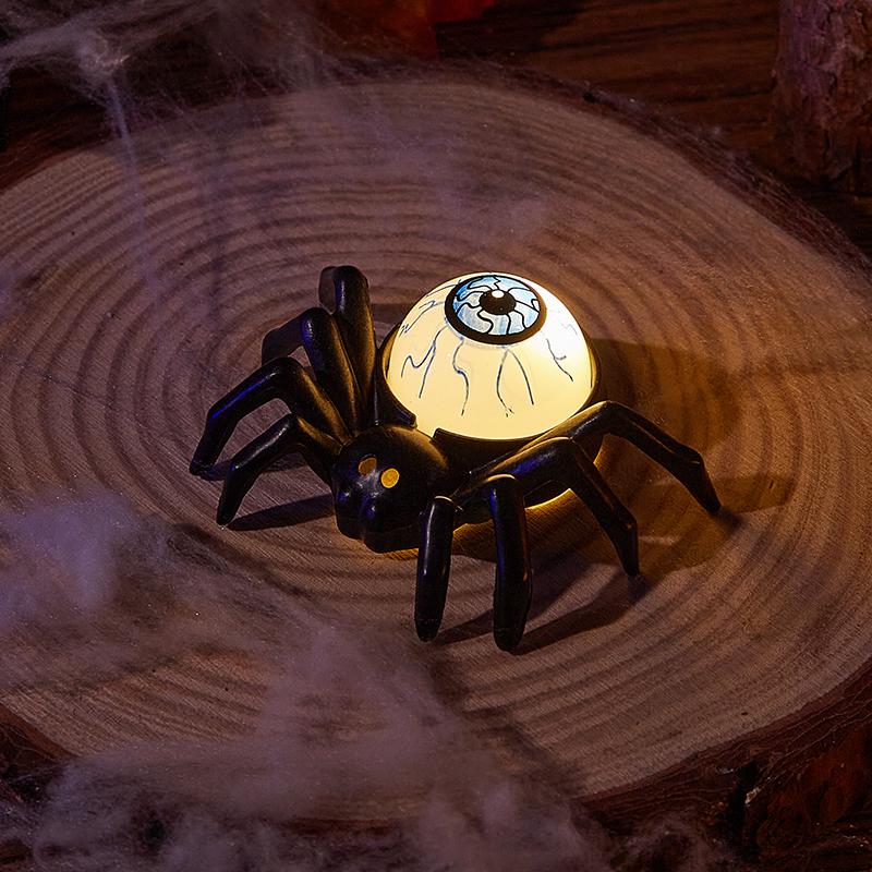 LED Halloween Pumpkin and Spider Candle Lights for Kids - Festive Atmosphere & Decoration Gift