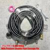 Sewer Jetter Kit,1600PSI 1.45m Nozzle Hose+2.20m 3/8 Quick Connect Hose for Pressure Washer,Drain Unclog & Auto Washing