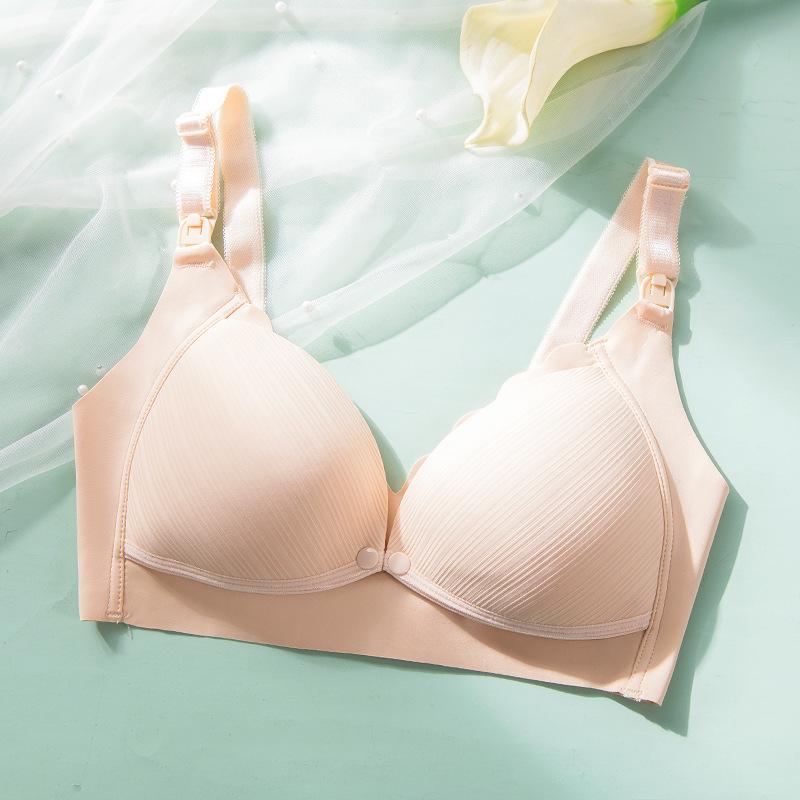 Ting Fei Women s Cotton Maternity Nursing Bra - Front Opening & Postpartum Support 80A