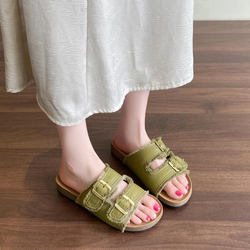 Mode 2025 Sommer Neue Mode Plateau-Sandalen Outdoor Lässig Zehenfrei Schuhe Übergröße Schnalle Vielseitig für Strandbekleidung Tägliche Hausschuhe