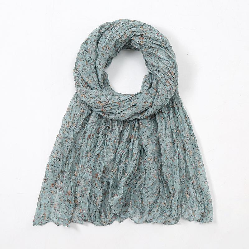 Autumn and Winter New Literary and Artistic Style Small Fresh Floral Printing Fashion Versatile Warm Women's Scarf Shawl