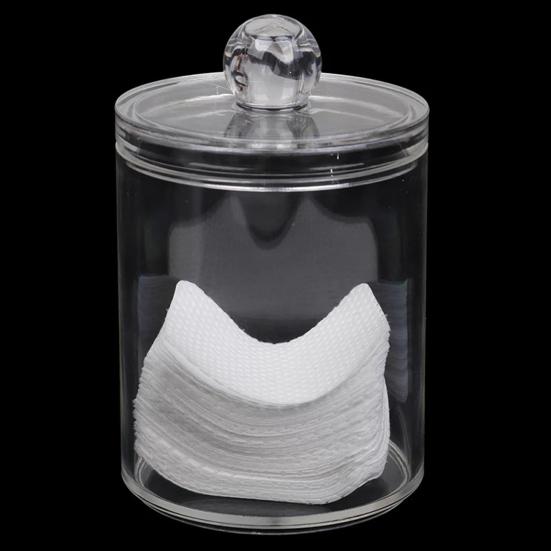 Storage Box Useful with Lid Easy To Refill Multi-purpose Cotton Swab Floss Jar Household Supplies