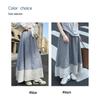 Damen Hohe Taille Japanischer Retro Streifen A-Linien Schirmrock – Schlankmachend und Elegant für Frühling/Sommer