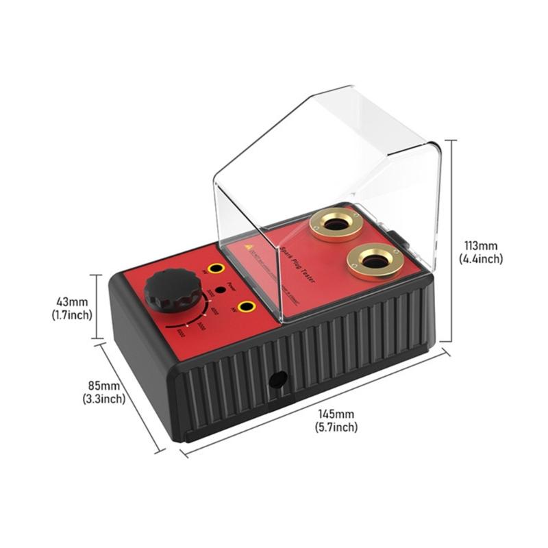Auto-Zündkerzentester mit automatisch einstellbarem Doppellochdetektor, Zündkerzenanalysator, 110 V, 220 V, für 12-V-Fahrzeuge