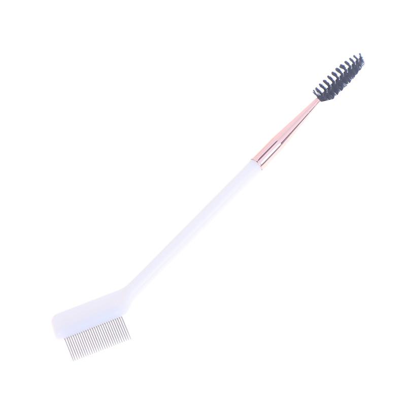 

Double Headed Eyebrow Brush Steel Needle Eyelash Comb Contouring Eye Brow Eyeliner Makeup Brushes Eyes Blending Cosmetic Brushes