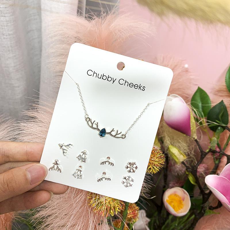 Korean Style Stud Earring Set - 7 Pairs: Simple, Versatile, and Sweet for Women
