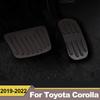 Aluminum Car Accelerator Footrest Pedals Plate Brake Pedal Cover For Toyota Corolla E210 12th    2022 Accessories