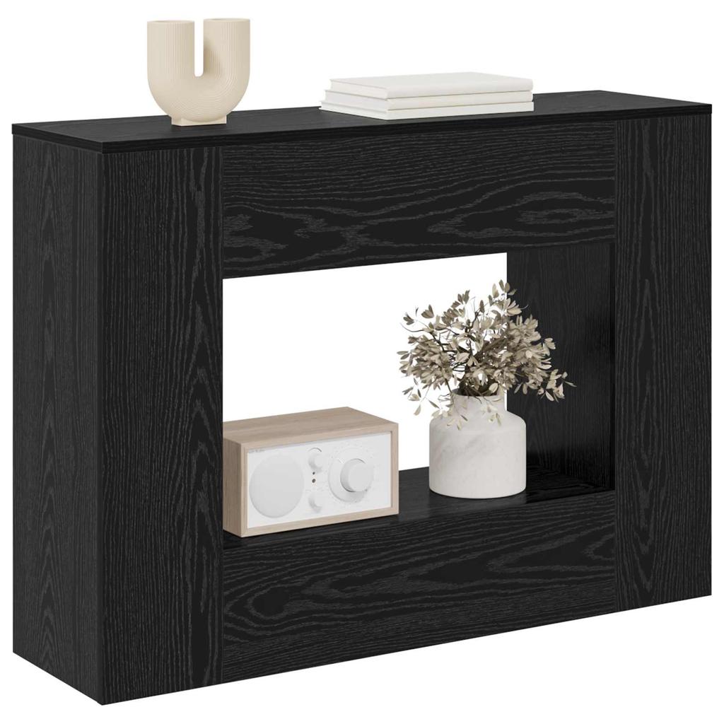 Black Oak Console Table 101 x 30 x 74 cm