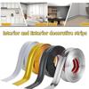 Curved Right Angle Edge/Corner Molding Trim Tape/Wall Edge Decorative Strip/Pvc Decoration Line/Self-Adhesive