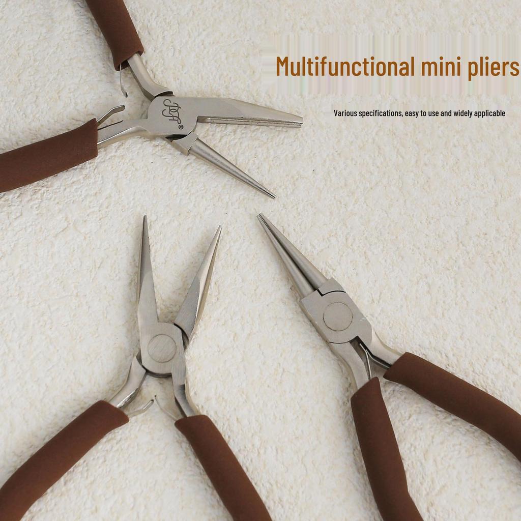DIY Multifunctional Jewelry Pliers: Pointed Nose, Six-Section Wire Wrap, Double Round, Bead Pressing Pliers