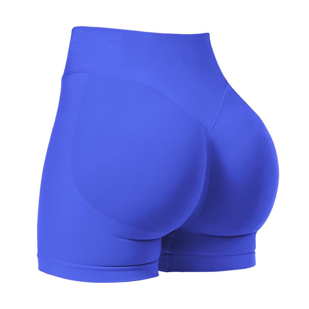 Dfyne Damen High-Waist Nahtlose Yoga-Shorts - Hüfthebend, Enganliegende Fitnessbekleidung