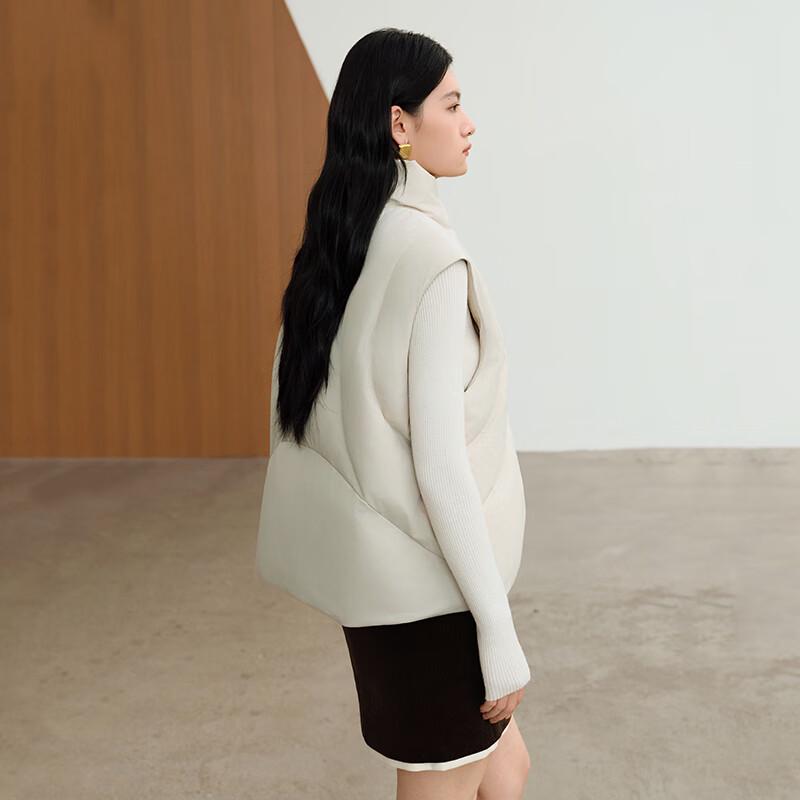 Aililai Liu Bai Series Women's Stand Collar 90% Duck Down Vest