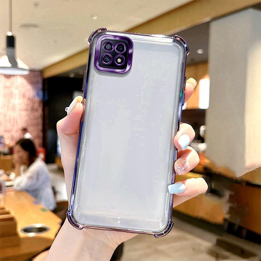 

Протиударний чохол для об єктива для OPPO A94 A40 A60 A17K Find X5 Realme Reno13 Vivo V21 5G V23 V25 Pro V27 V29 V30 V40 SE V29E V25E V27E Гальванічне силіконове покриття OPPO A5X фіолетовий