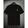 Men's Loose Fit Short Sleeve T-Shirt - Breathable Casual Summer Tee with Broccoli Graphic Print Slogan, Small Round Neck for Outdoor Activities