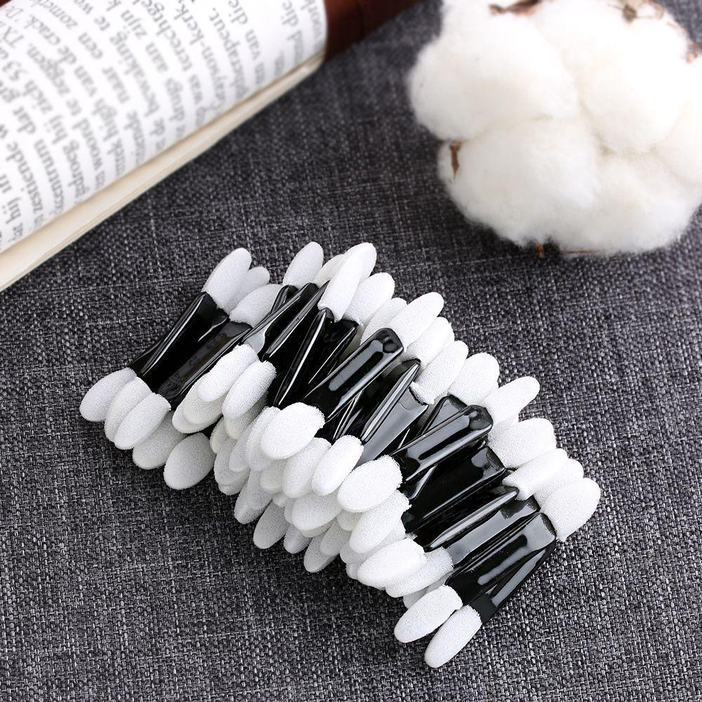 50 PCS Makeup tool Disposable Professional Eyeshadow Brush Sponge Applicator Double Foam Head