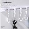 Sliding Hanging Hook Rack for Cabinet Doors, No-Drill Adhesive Rail for Spoons, Spatulas, and Kitchen Tools