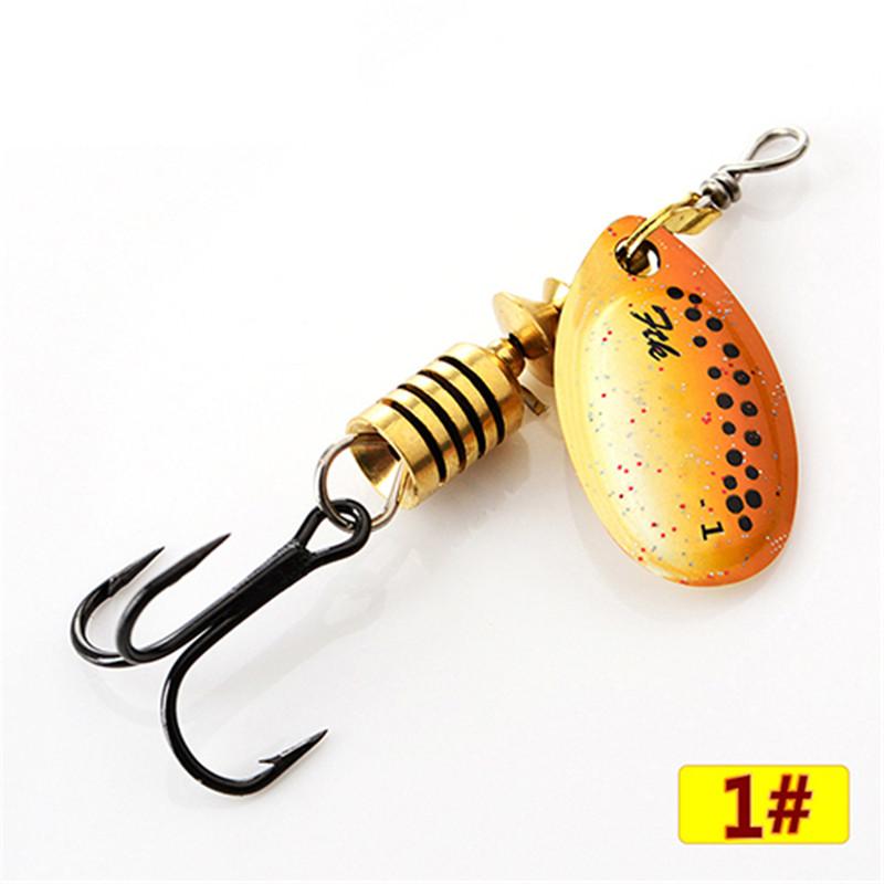 

Риболовна блешня Mepps FTK 1/5 шт. Різні кольори басових приманок Size 1 бежевий