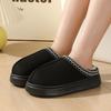 New autumn and winter lace fashion cotton slippers household couple indoor and outdoor warm cotton slippers